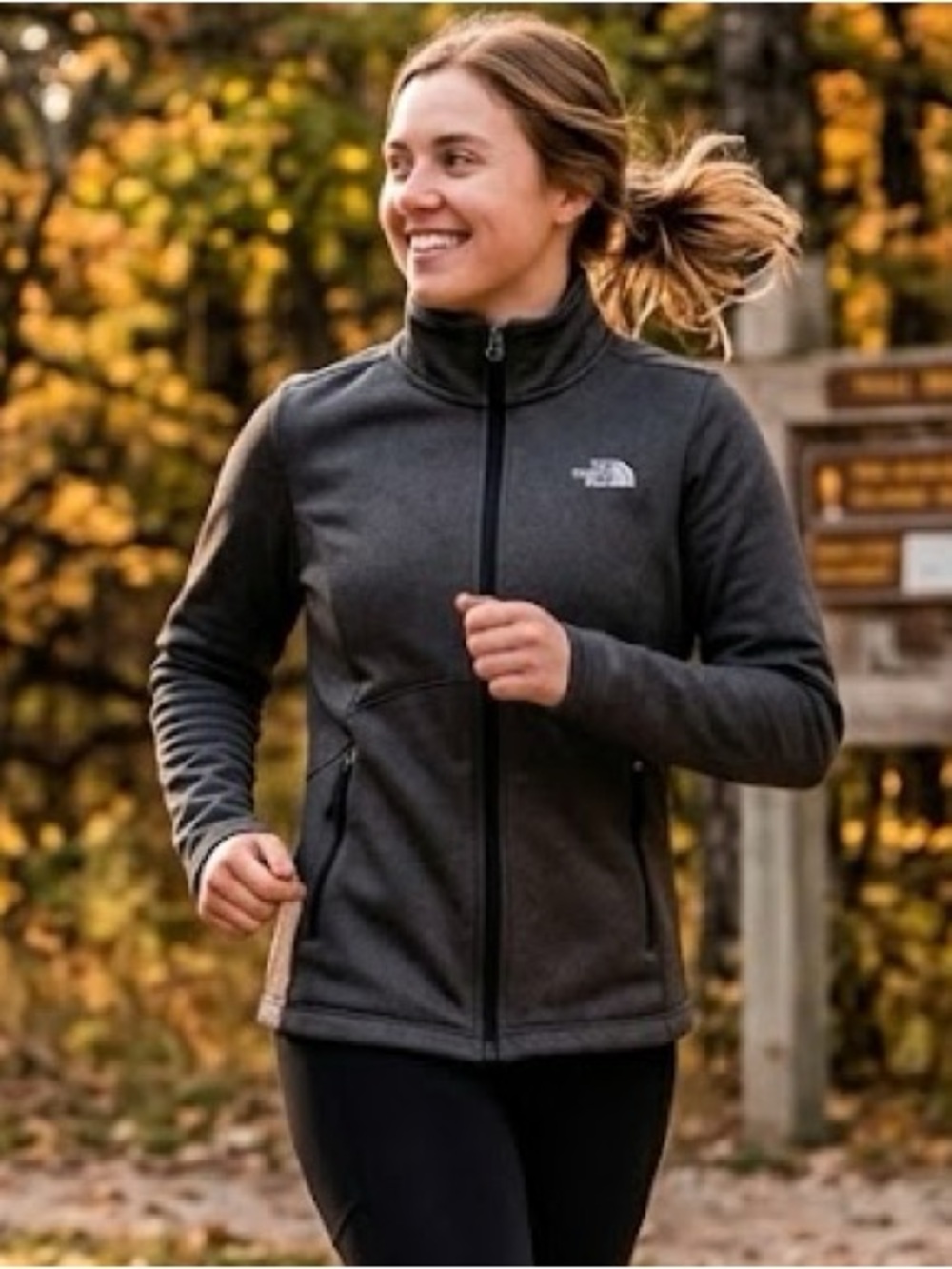 The North Face Agave Full Zip Smooth Face Performance Jacket Size M